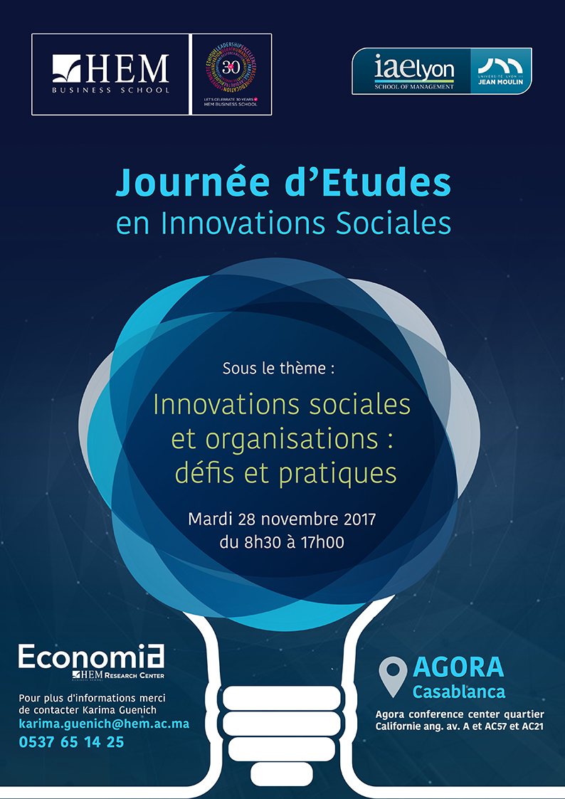 Journée d'études en innovations sociales 